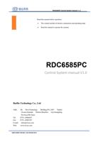 RDC6585PC Control System manual V10 Read this manual (Page 1 / 99) RDC6585PC Control System User Manual V1.0